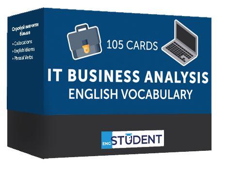 Картки для вивчення English Student IT Business Analysis