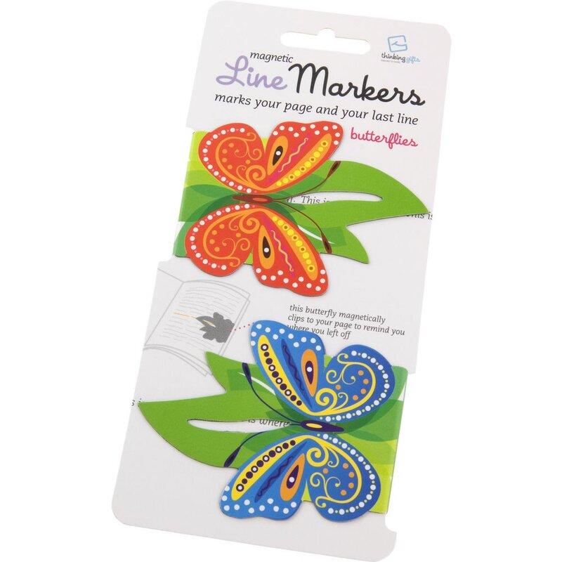 «Набір закладок Line Markers Butterflies (2шт.)