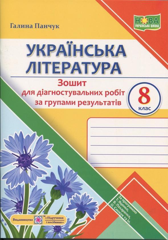 Українська література. 8 клас. Діагностувальні роботи...