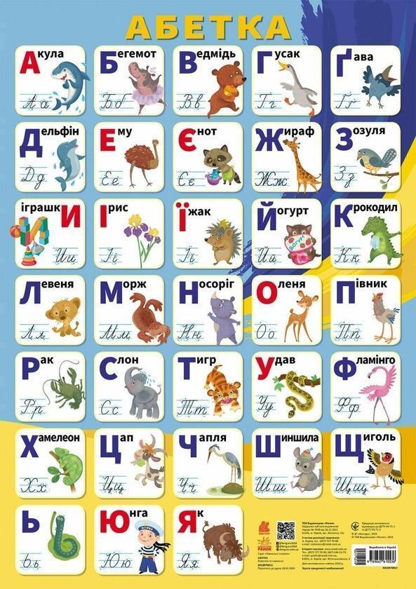 Абетка. Навчальні плакати