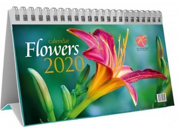 Календар настільний перекидний на 2020. Flowers