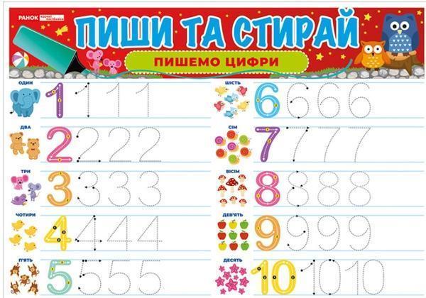 Пишемо прописні літери. Пиши-стирай. Тренажер