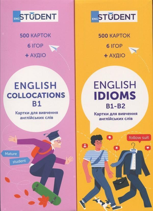 Картки англійських слів - Idioms B1-B2 & Collocations...