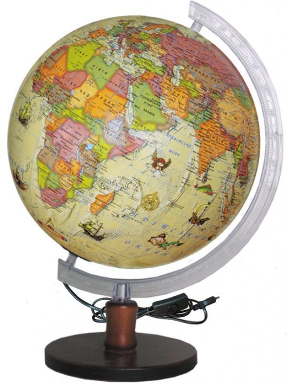 Глобус Політичний під старовину з підсвічуванням 32...