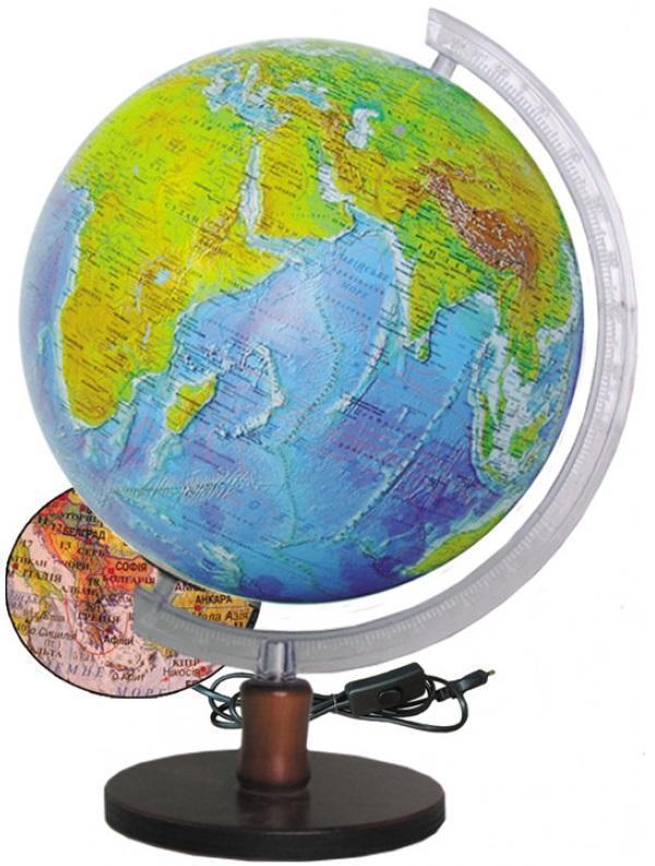 Книга Глобус Фізично-політичний з підсвічуванням 32...