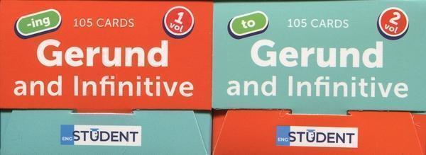 Картки англійський слів. Gerund 1 & Gerund 2 (210 карток)