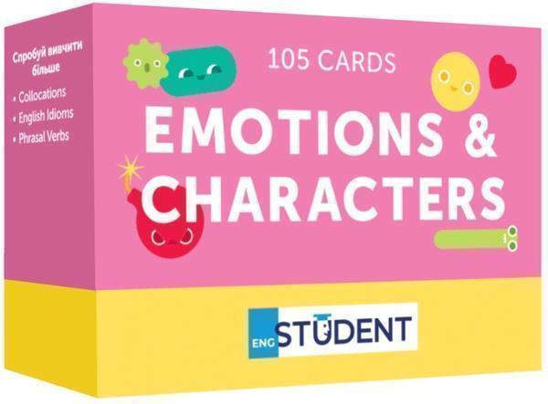 Картки англійських слів. Emotions and Characters
