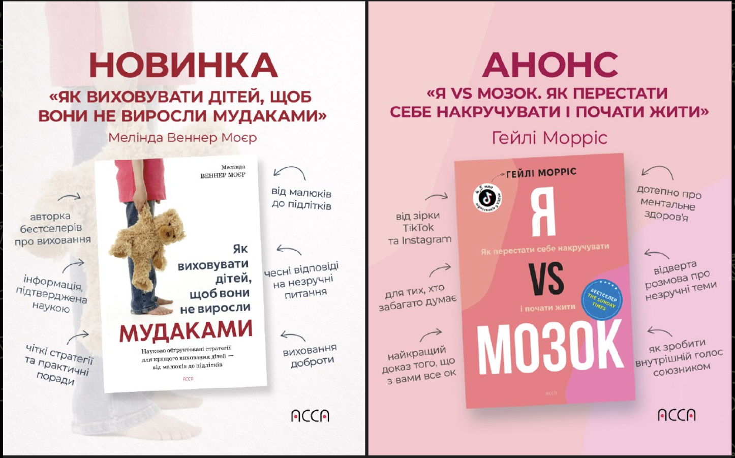 Видавництво «АССА» запускає новий напрям — психологічний нонфікшн для батьків та молоді